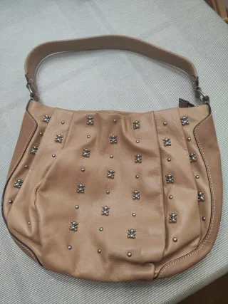 Bolso Tous Piel Camel Interior Verde