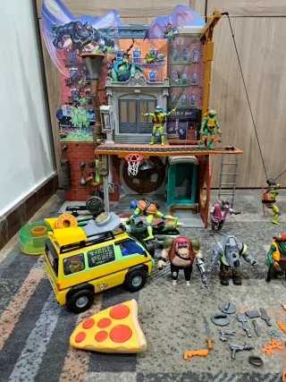 Set juego Tortugas Ninja y Accesorios