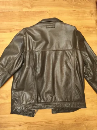 Cazadora de piel Cortefiel hombre marrón