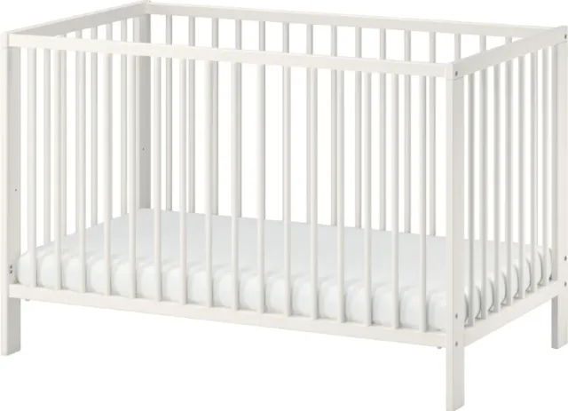 Cuna blanca Ikea GULLIVER + colchón ECUS CARE