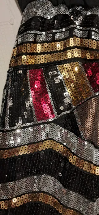 Vestido fiesta lentejuelas talla 38