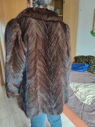 Chaquetón de pelo tipo visón