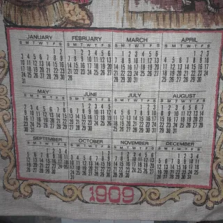 Calendario Vintage 1909