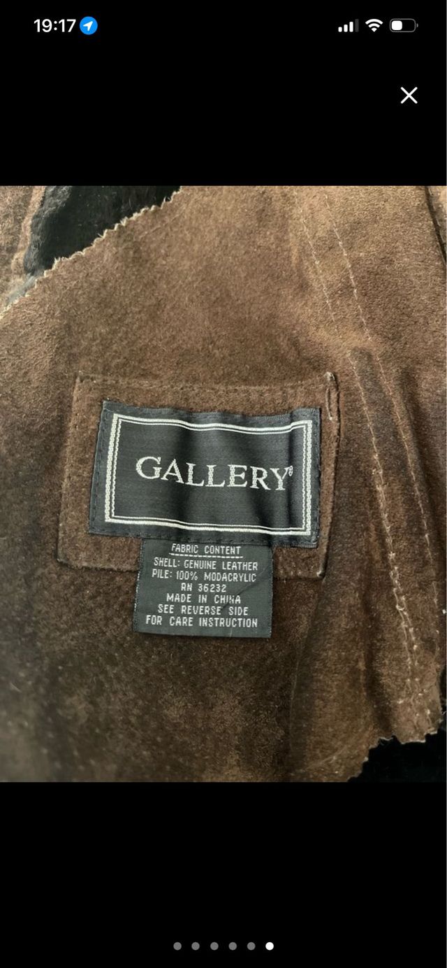 Abrigo de piel marrón talla M