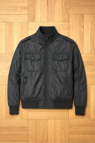 Giubbino Vintage Anni '90 Nero Nylon