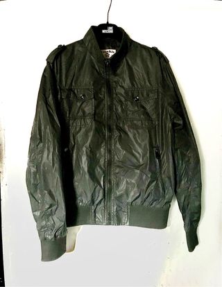 Giubbino Vintage Anni '90 Nero Nylon