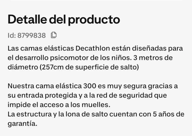 Cama elástica 3 metros con red de seguridad
