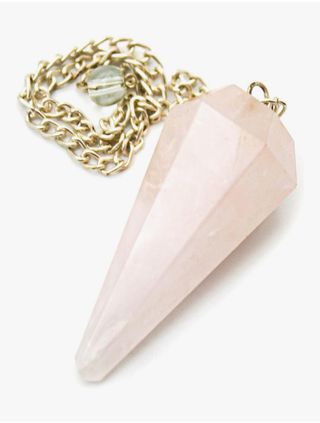 Péndulo de cuarzo rosa esotérico