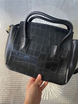 Bolso Teria Yabar Negro y Verde