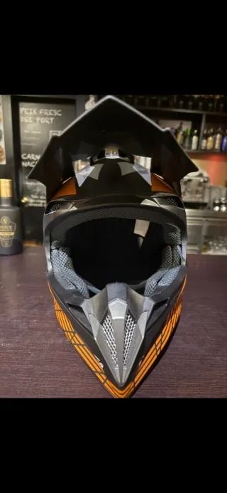 Casco KTM Racing Naranja y Negro