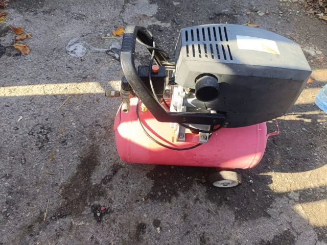 Compresor de aire rosa