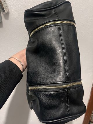 Bolso Desigual Negro Dorado