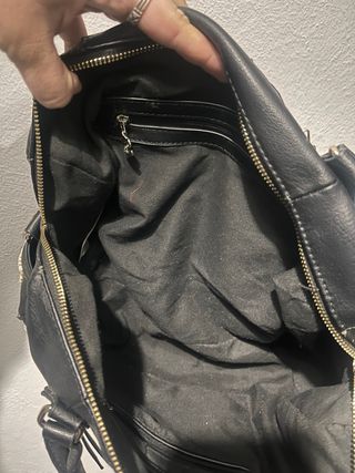 Bolso Desigual Negro Dorado