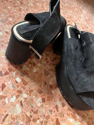 Sandalias plataforma negras