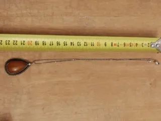 Colgante Vintage Ámbar Báltico Naranja