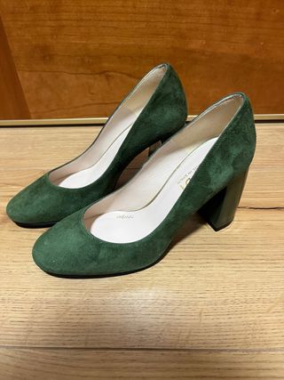 Zapatos de salón Lodi verde ante