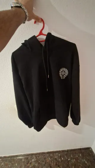 Sudadera con capucha Chrome Hearts negra