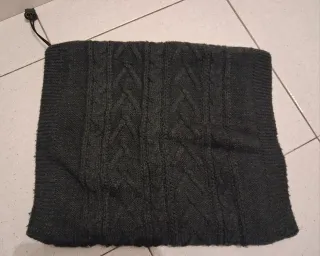 Scaldacollo in lana grigio