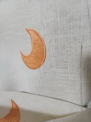 TELA Cortinas con estrellas y lunas