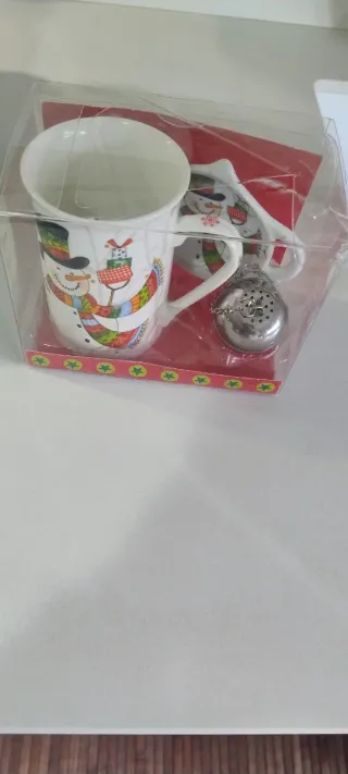 Set regalo tazza mug natalizia con infusore