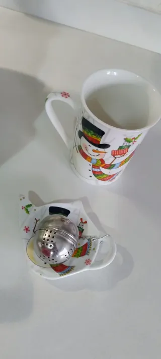 Set regalo tazza mug natalizia con infusore