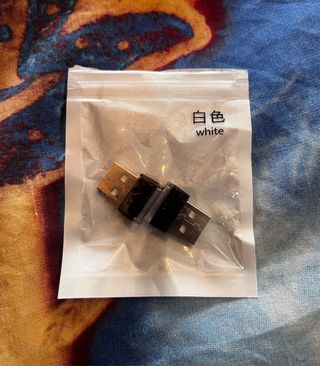 Dos Adaptadores USB Luz LED Blanca
