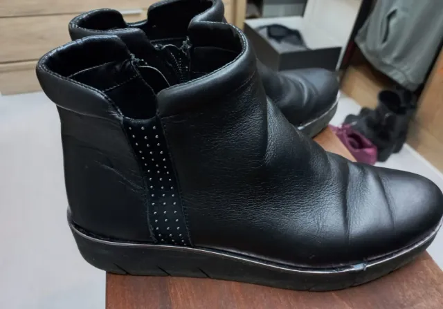 Botines de Piel The Flexx Negros