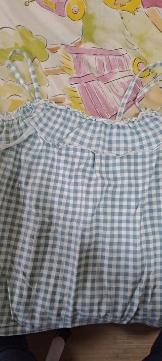 Camiseta de tirantes a cuadros