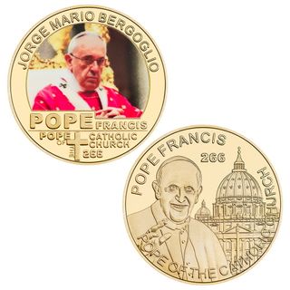 VATICANO ESTUCHE CON 5 MONEDAS DE EL PAPA