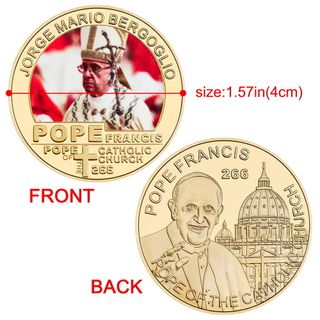VATICANO ESTUCHE CON 5 MONEDAS DE EL PAPA