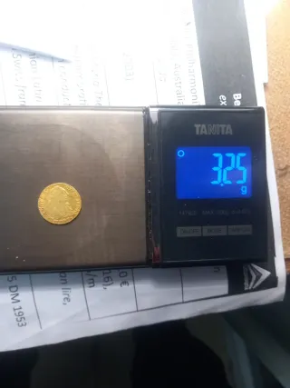 Moneda de Oro Carlos III 1787