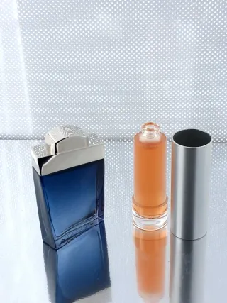 Miniaturas de Perfume Set Azul y Naranja