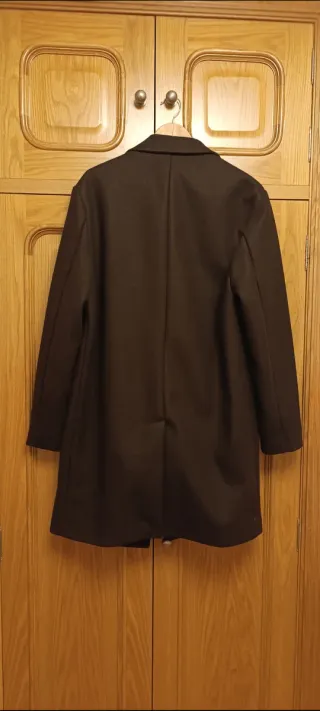 Chaquetón largo marrón Zara nuevo