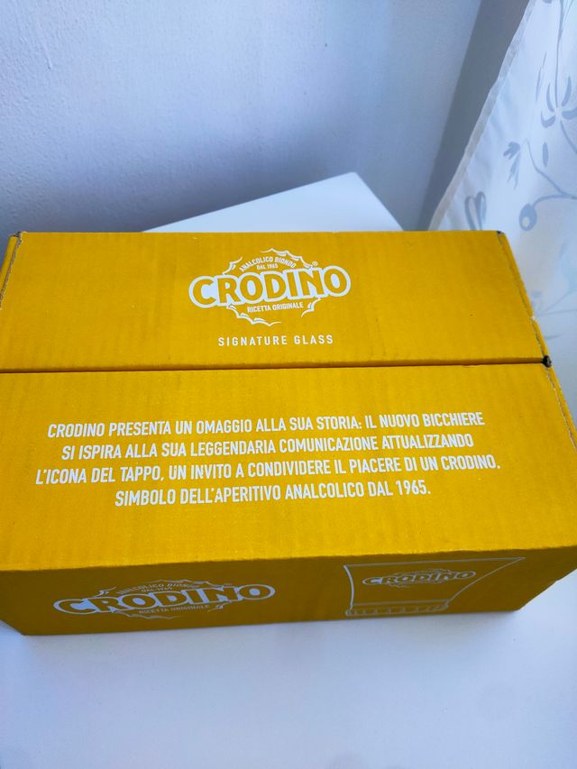 Set 6 Bicchieri Crodino Originali