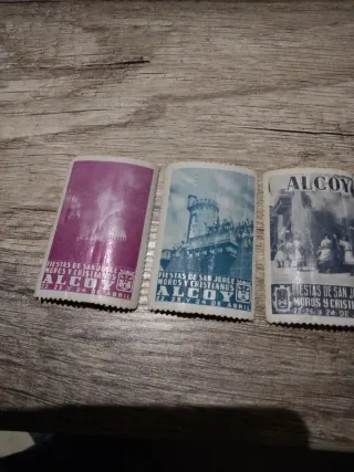 Lote 6 sellos antiguos Alcoy