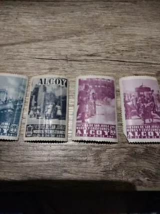 Lote 6 sellos antiguos Alcoy