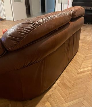 Sofá de piel de 3 plazas