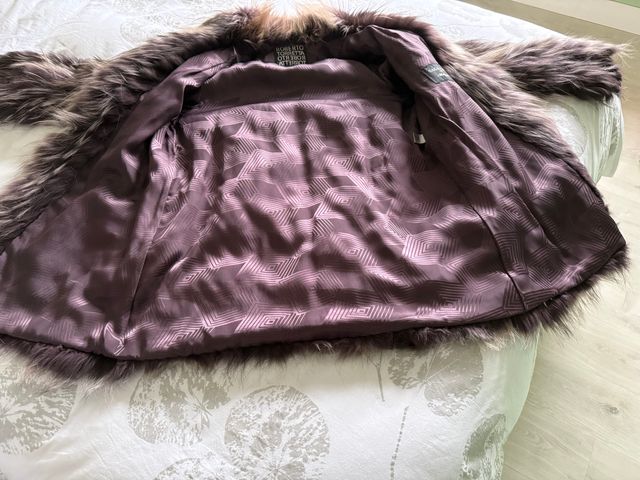 Abrigo zorro tintado tiras