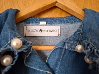 Camisa vaquera Rockero con perlas