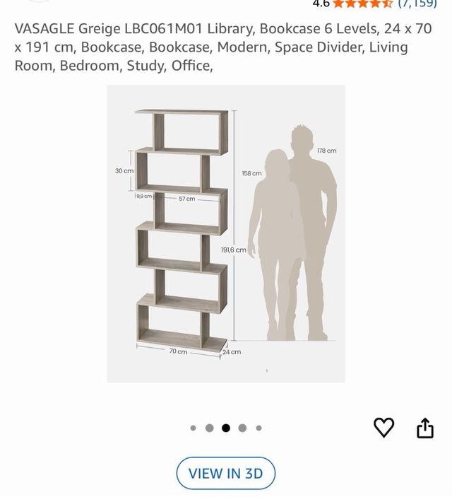 Estantería Modular VASAGLE 6 Niveles