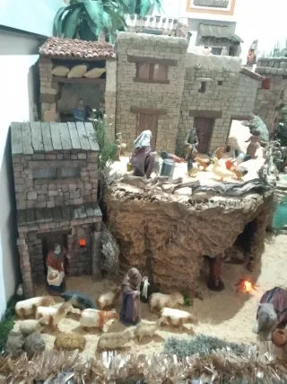 Cueva para Belén artesanal