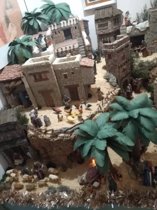 Cueva para Belén artesanal