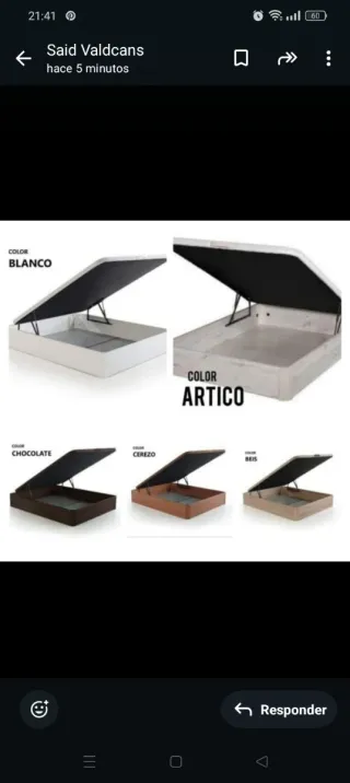 Canapé abatible madera