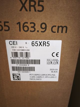 Bravia 5 65" procesador XR