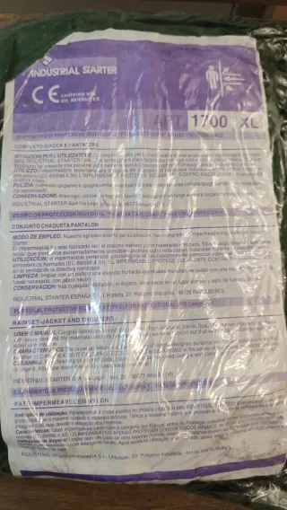 Traje de agua Industrial Starter XL