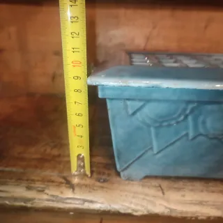 Brasero Antiguo de Hierro Esmaltado Portátil