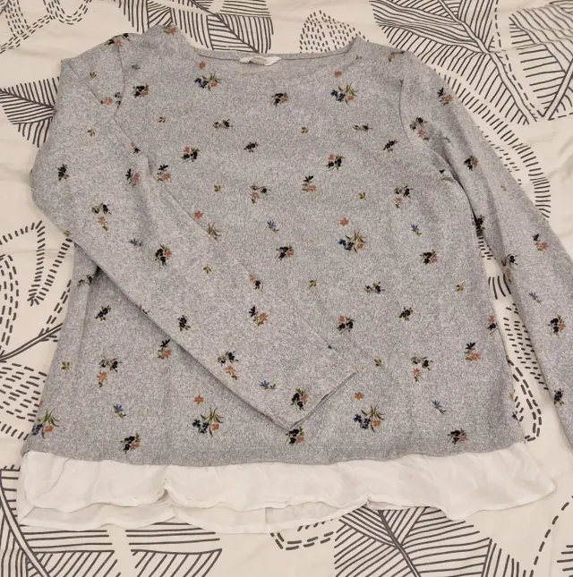 Jersey gris flores Springfield Talla M