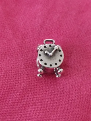 Charm Reloj Pandora Original Plata