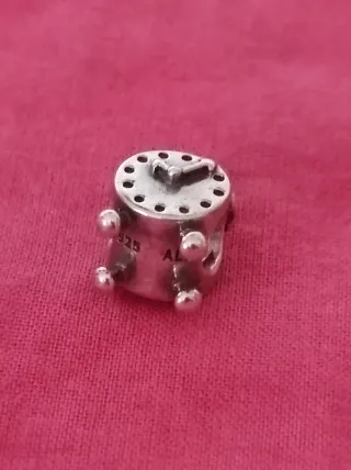 Charm Reloj Pandora Original Plata