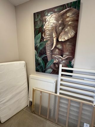 Cuna de madera blanca IKEA